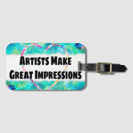 Etiqueta Para Maletas Impresionante cita artística orgulloso artista