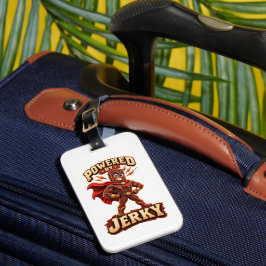 Etiqueta Para Maletas Impulsado por Jerky Superhero