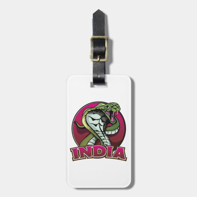 Etiqueta Para Maletas India (Frente Vertical)