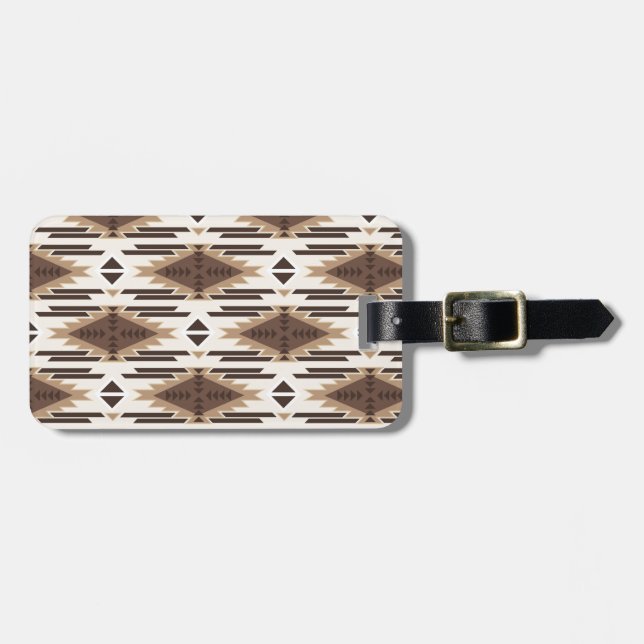 Etiqueta Para Maletas Indio americano (Frente Horizontal)