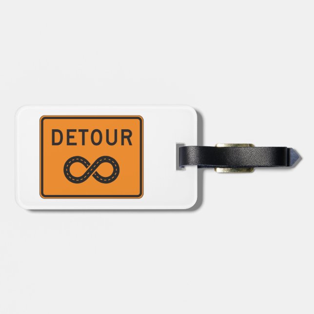Etiqueta Para Maletas Infinite Detours Sign Cycling (Atrás Horizontal)