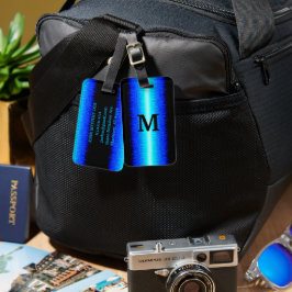 Etiqueta Para Maletas Inflamaciones Blue Hot Rod