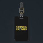 Etiqueta Para Maletas Ingeniero divertido Ingeniería de Software y Progr<br><div class="desc">El Hecho De Que El Ingeniero De Software Se Estropee Impresionantemente No Es Un Título Oficial De Trabajo. Diseño gracioso y humorístico para ingenieros de software geek y nerd. Esta mercadería genial e impresionante es para aquellos que trabajan en ingeniería de software o son los mayores en cualquier disciplina de...</div>