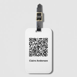 Etiqueta Para Maletas Insignia de código QR