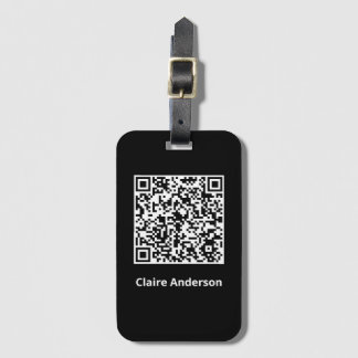 Etiqueta Para Maletas Insignia de código QR