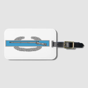 Etiqueta Para Maletas Insignia de combate de infantería Veterano del Ejé