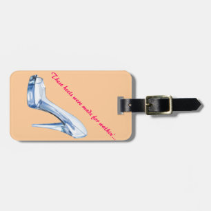 Etiqueta Para Maletas Insignia de cristal del trabajo del talón de