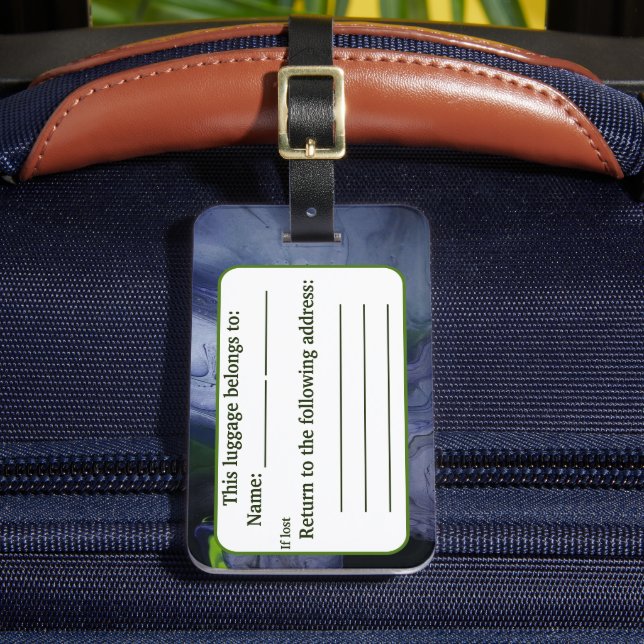 Etiqueta Para Maletas Inspiración de tormentas acrílicas (Anverso In situ 2)