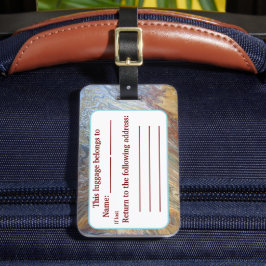 Etiqueta Para Maletas Inspiración del árílico desierto