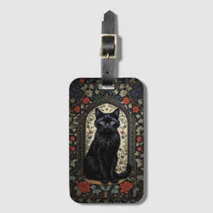 Etiqueta Para Maletas Inspirado el gato negro William Morris