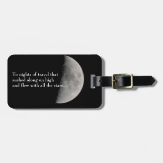 Etiqueta Para Maletas Inspirado por la luna y el Rilke