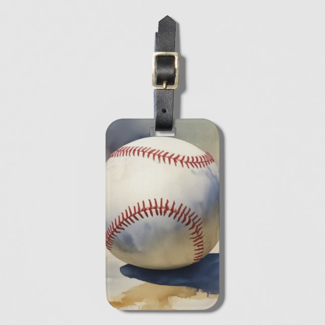 Etiqueta Para Maletas Inspirador de béisbol (Anverso vertical)