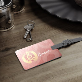 Etiqueta Para Maletas Instructor de yoga entrenador de vida meditación P