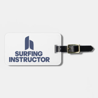 Etiqueta Para Maletas Instructor que practica surf