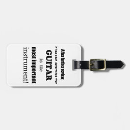 Etiqueta Para Maletas Instrumento más importante de guitarra