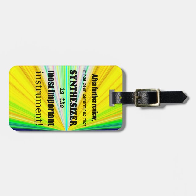 Etiqueta Para Maletas Instrumento más importante del sintetizador (Frente Horizontal)