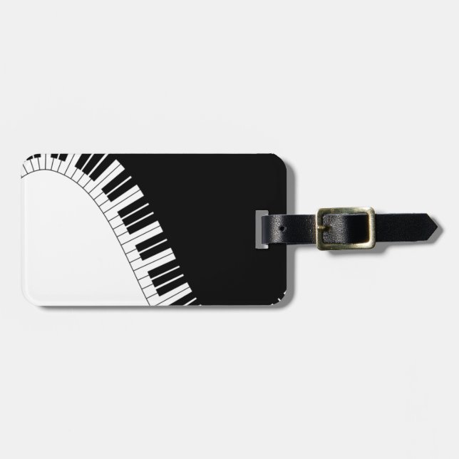 Etiqueta Para Maletas Instrumentos de teclado Aziza (Frente Horizontal)