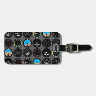 Etiqueta Para Maletas Instrumentos de vuelo