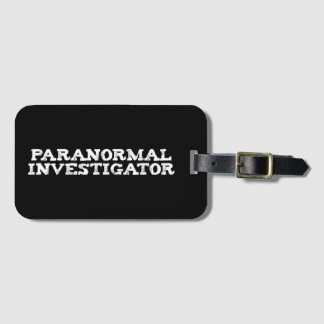 Etiqueta Para Maletas Investigador Paranormal Cazador de Fantasmas