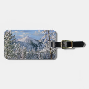 Etiqueta Para Maletas Invierno en el Parque Nacional Yellowstone, Wyomin