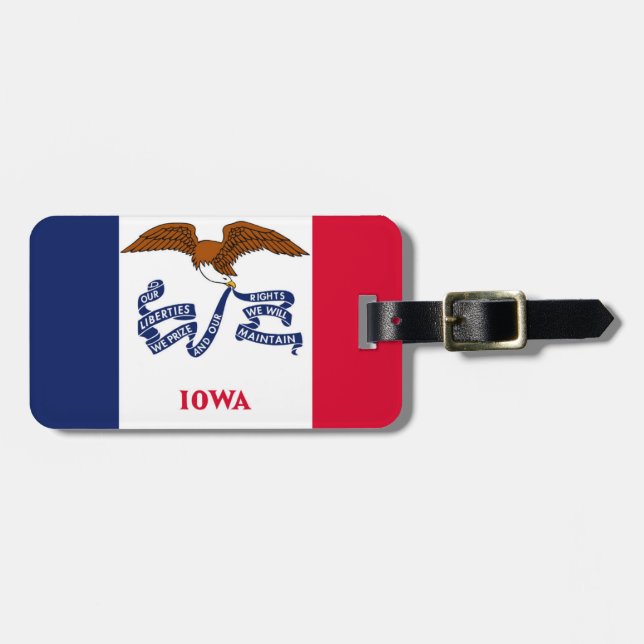Etiqueta Para Maletas Iowa (Frente Horizontal)