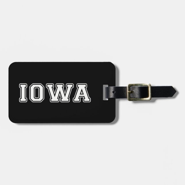 Etiqueta Para Maletas Iowa (Frente Horizontal)