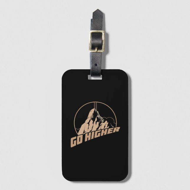 Etiqueta Para Maletas Ir más alto (Anverso vertical)