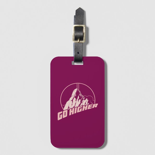 Etiqueta Para Maletas Ir más alto (Anverso vertical)
