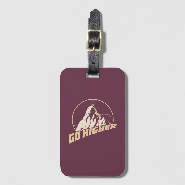 Etiqueta Para Maletas Ir más alto (Anverso vertical)