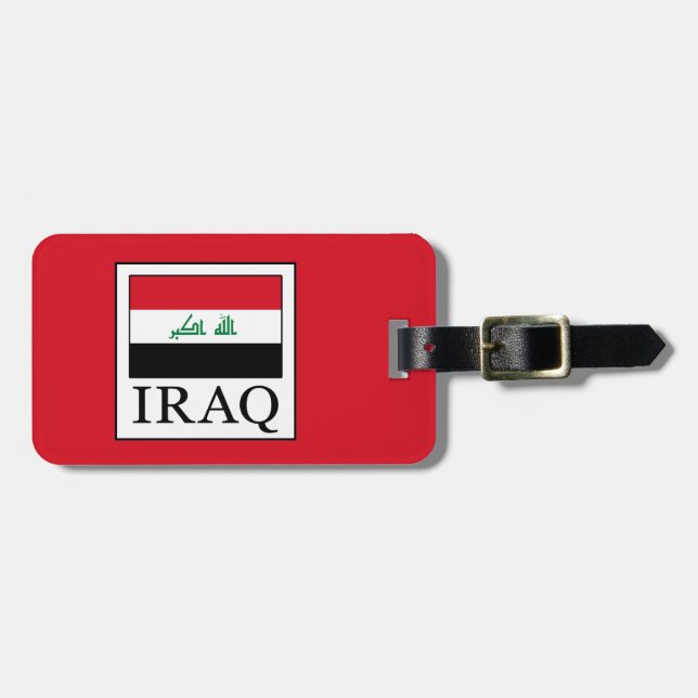 Etiqueta Para Maletas Iraq (Frente Horizontal)