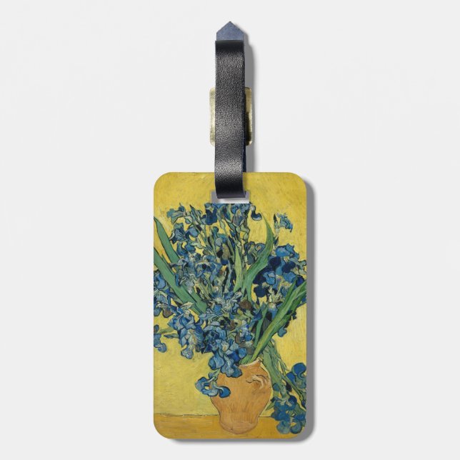 Etiqueta Para Maletas Irises - Bella Artes Vincent van Gogh (Atrás Vertical)