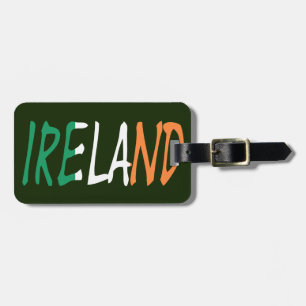 Etiqueta Para Maletas Irlanda sobre la base de los detalles del Personal
