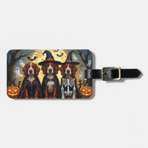 Etiqueta Para Maletas Irlandés Red Setter Dogs Pumpkin Halloween Funny