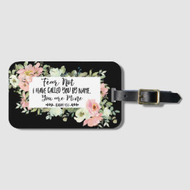 Etiqueta Para Maletas Isaías 43:1 Miedo de que no seas mi Biblia Verse