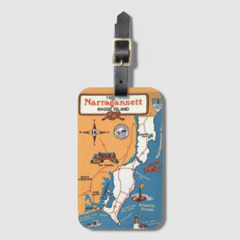 Etiqueta Para Maletas Isla Narragansett Rhode