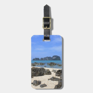 Etiqueta Para Maletas Isla tropical