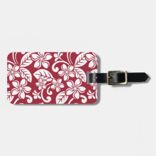 ETIQUETA PARA MALETAS ISLAND PLUMERIA (CARDINAL RED)