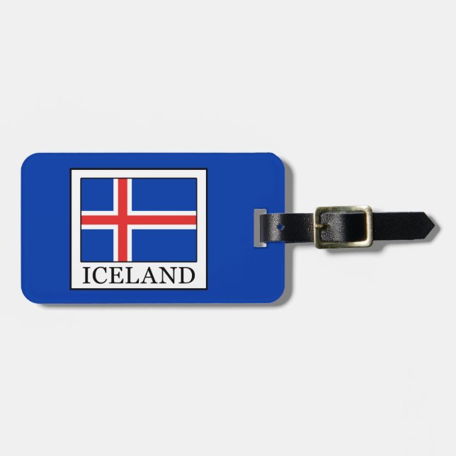Etiqueta Para Maletas Islandia (Frente Horizontal)