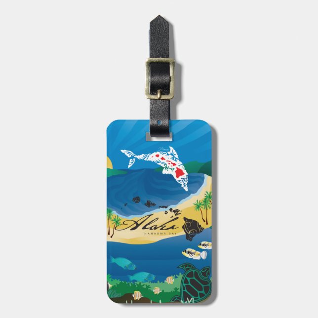Etiqueta Para Maletas Islas Aloha Hawaii (Frente Vertical)