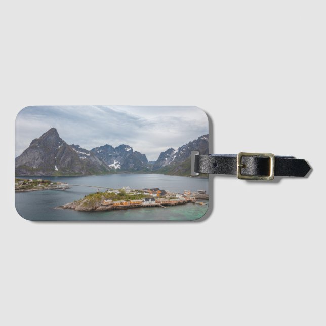 Etiqueta Para Maletas Islas Lofoten Noruega (Anverso horizontal)