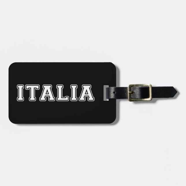 Etiqueta Para Maletas Italia (Frente Horizontal)