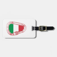 Italiano Mosquetón de escalada con bandera