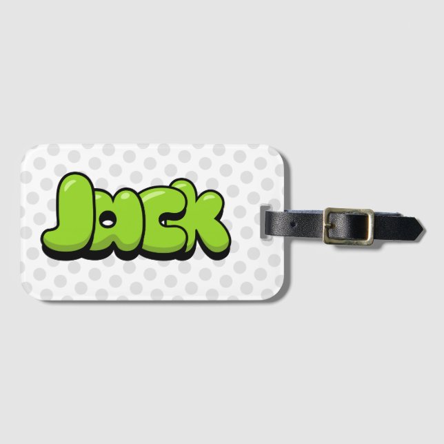 Etiqueta Para Maletas Jack (Anverso horizontal)