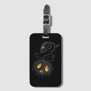 Etiqueta Para Maletas Jack O Lantern Gslow Skull Vine