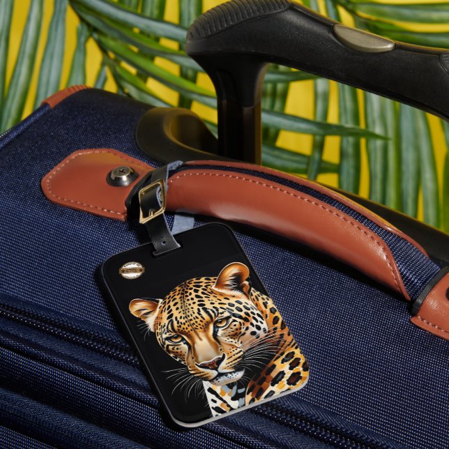 Etiqueta Para Maletas Jaguar (Anverso In situ 1)