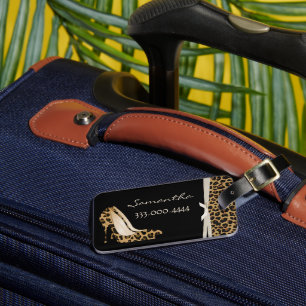 Etiqueta Para Maletas Jaguar Silettos de moda personalizado