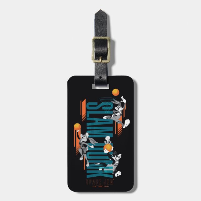 Etiqueta Para Maletas JAM ESPACIAL: UN NUEVO LEGACY™ | Slam Dunk (Frente Vertical)