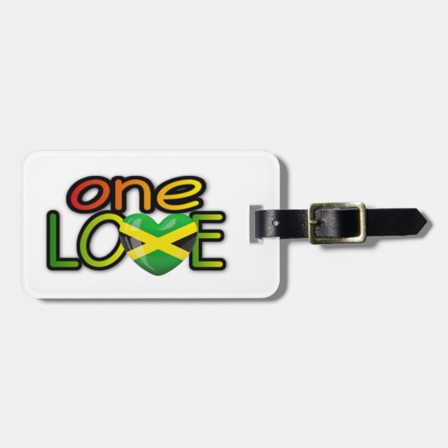 Etiqueta Para Maletas Jamaica un amor (Frente Horizontal)
