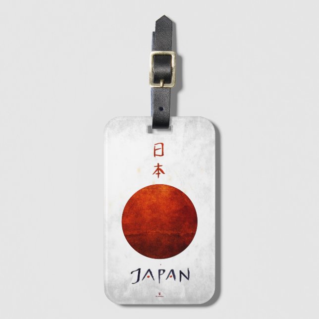 Etiqueta Para Maletas Japón: 11. Jh./heute - Design Flaggen Schlüssel (Anverso vertical)