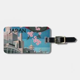 Etiqueta Para Maletas Japón Tokio Vintage Póster de viaje japonés